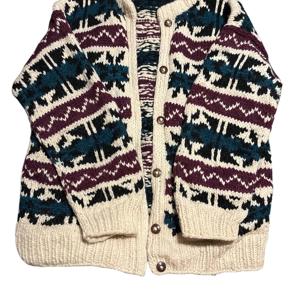 Rey Wear 100% Wool Cardigan